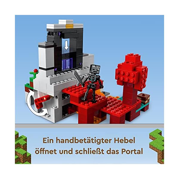 LEGO 21172 Minecraft Das zerstörte Portal Minecraft Spielzeug Set für Jungen und Mädchen ab 8 Jahre mit Figuren aus dem… – Bild 5