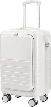 Suitcase Cabin Luggage Side Opening Cover Front Opening Trolley Case Hardside Luggage Universal Wheel LuggageD,22in