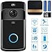 Produktbild APPLL Drahtlose Türklingel, HD 720P Türklingel-Kamera Wi-Fi, Klingel-Kamera Mit Bewegungsmelder, Zwei-Wege-Talk, IR-Nachtsicht, Echtzeit Videogray-Mit Schwarzer Türklingel Chime