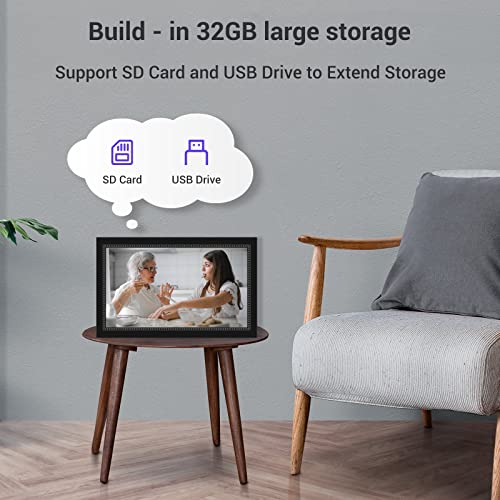 Digital Photo Frame Wifi 10.1 Inch Smart Digital Picture Frame With 1280X800 Ips Touch Screen, Auto-Rotate And Slideshow, Easy Setup To Share Moments Via App From Anywhere Anytime (15.6) #TOP4