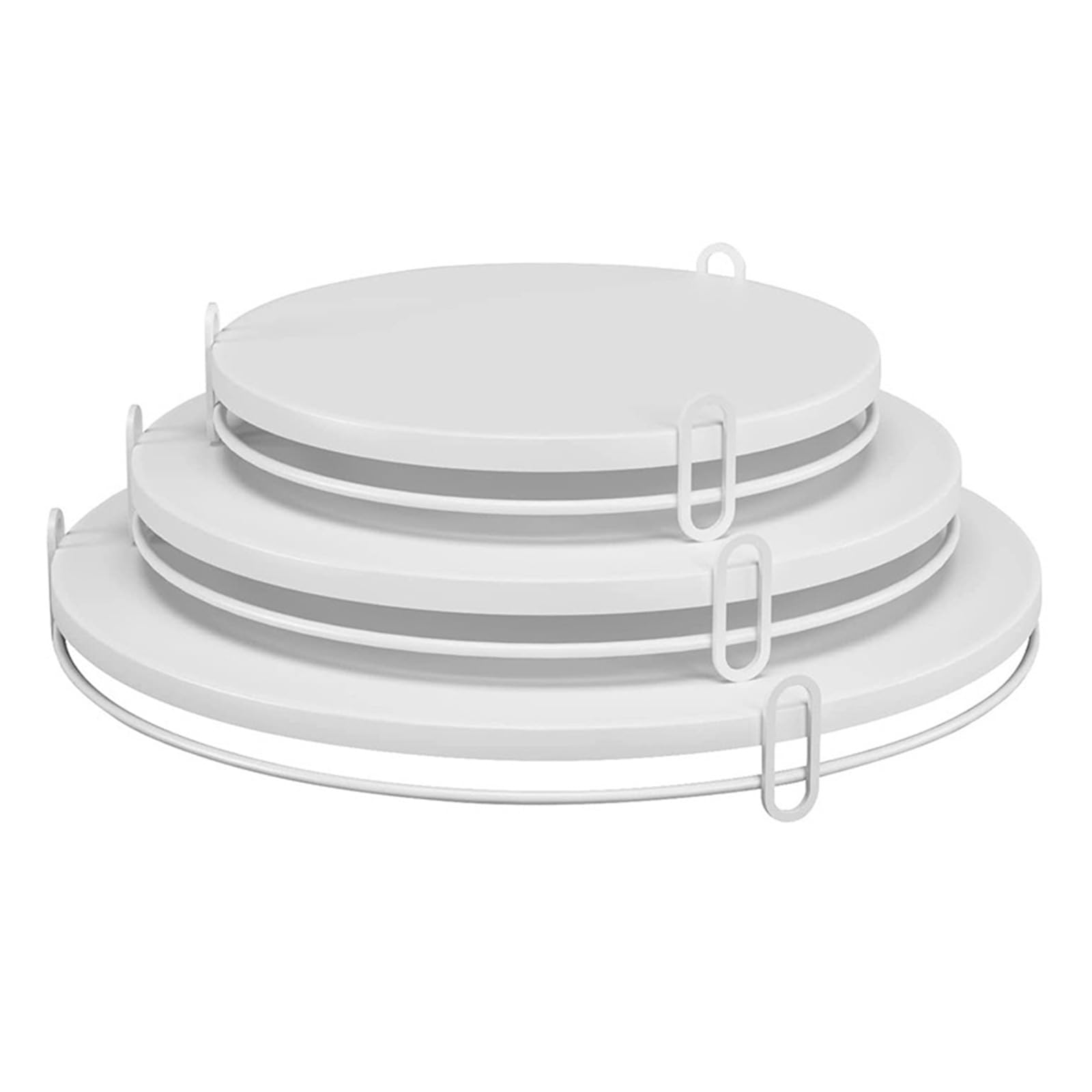 Set di espositori in metallo a 3 ripiani per torte, dessert e frutta, eleganti piatti per la cucina, feste ed eventi, perfetti per buffet e celebrazioni