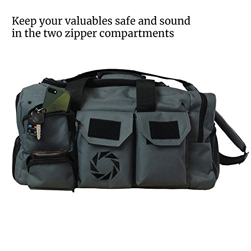 gym duffle bag with water bottle holder