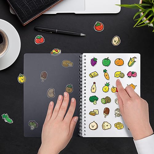 Álbum reutilizable para colección de stickers, organizador de pegatinas con cubierta de plástico transparente, cuaderno de colección para adultos, 40 hojas de papel de liberación en tamaño A5 miniatura 2