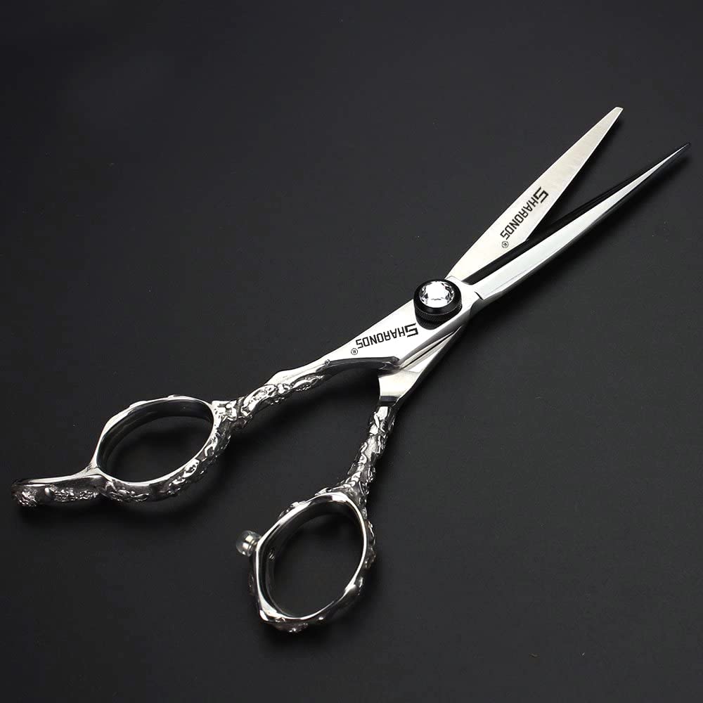 Professionelle linke Haarschneider 6 Zoll frisuren schere(2Stück) | Edelstahl Haarschneider,für Damen und Männer