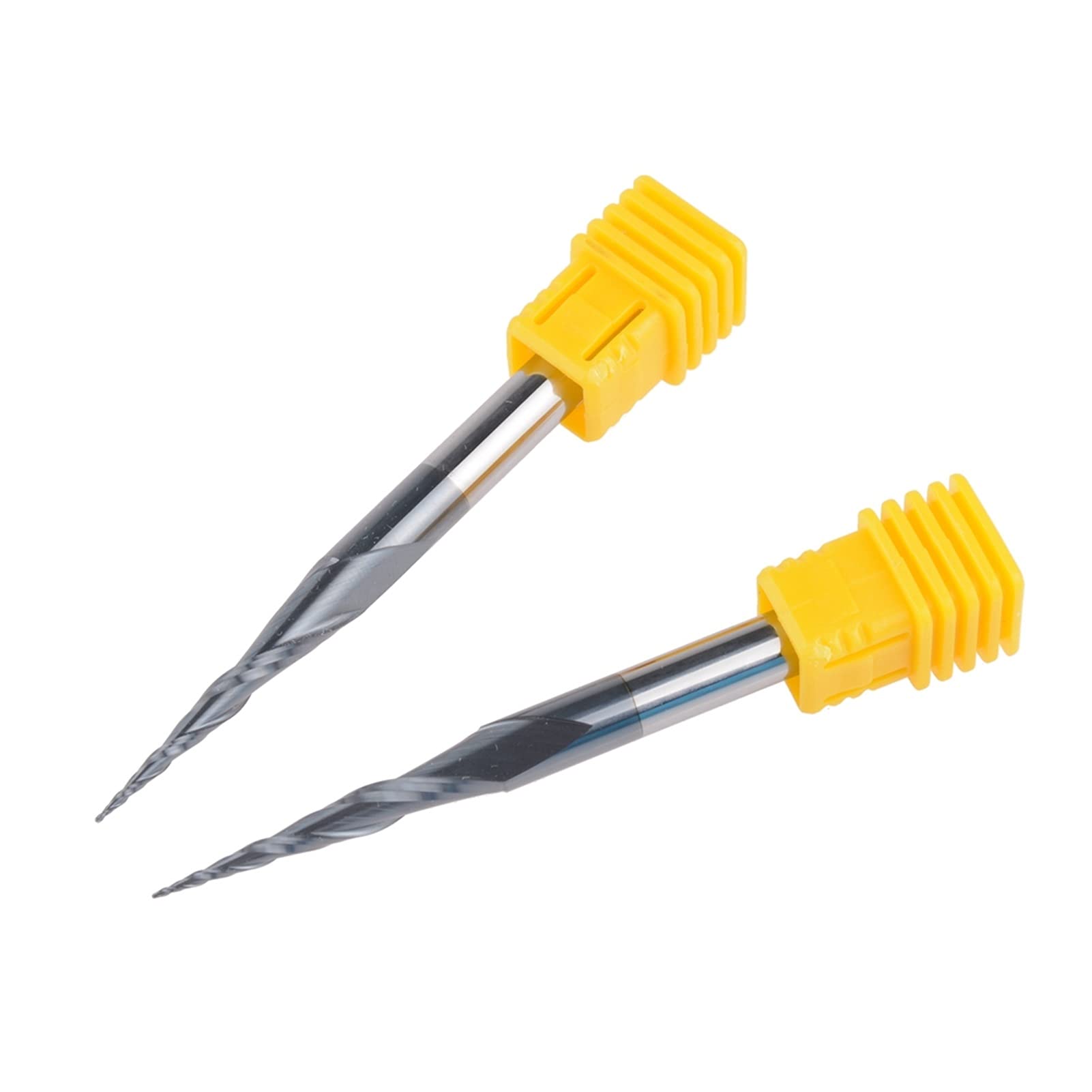 TBZOQAID 2pcs/lot Solid Tungsten Carbide Tapered End Mill Ball Nose R0.25D630.575L2F 6mm Mills Router Bits CNC Carving Engraving Tool