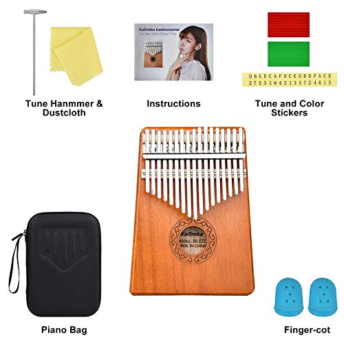 Kalimba Instrument 17 Clés Calimba Enfant Kalimba Bois Pouce Piano Instrument de Musique Adulte Enfant avec Etui de… - Les Beatles, Paul McCartney, John Lennon, RIngo Starr, George Harrison Kalimba Instrument 17 Clés Calimba Enfant Kalimba Bois Pouce Piano Instrument de Musique Adulte Enfant avec Etui de… – Image 7