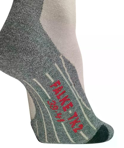 FALKE Herren Wandersocken TK2 Explore M So Wolle Funktionsmaterial antiblasen dick 1 Paar, Beige Natural 4200, 42-43 – Ansicht 3