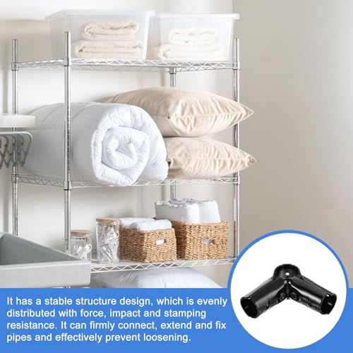 Abrazaderas de riel de extremo de cadena uxcell para valla de 28 mm conectores negro 6