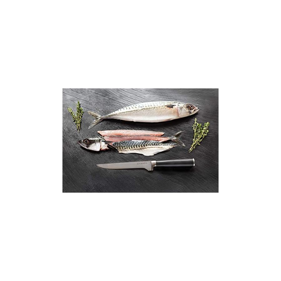 Ginsu-Gourmet-Chikara-Series-Forged-19-Piece-Japanese-Steel-Knife-Set--Cutlery-Set-with-420J-Stainless-Steel-Kitchen-Knives--Bamboo-Finish-Block-07133DS Ginsu Chikara Series Forged 19-Piece Japanese Knife Set, Black - Premium Cutlery Set with 420J Stainless Steel Kitchen Knives and Bamboo Block