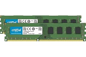 Crucial RAM 16GB Kit (2x8GB) DDR3 1600 MHz UDIMMs Desktop Memory - CT2K8G3S1339M