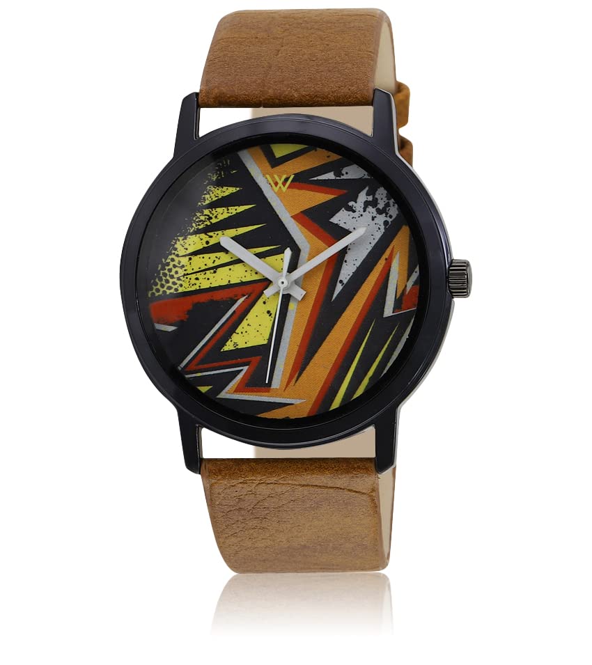 Walrus Multicolor Dial Analog Wrist Watch for Men - Brown Vegan Leather Strap - Stylish & Durable - 40mm Case Size- Mens Watch for Gift (B0B1QSFGL9) Amazon Price History, Amazon Price Tracker