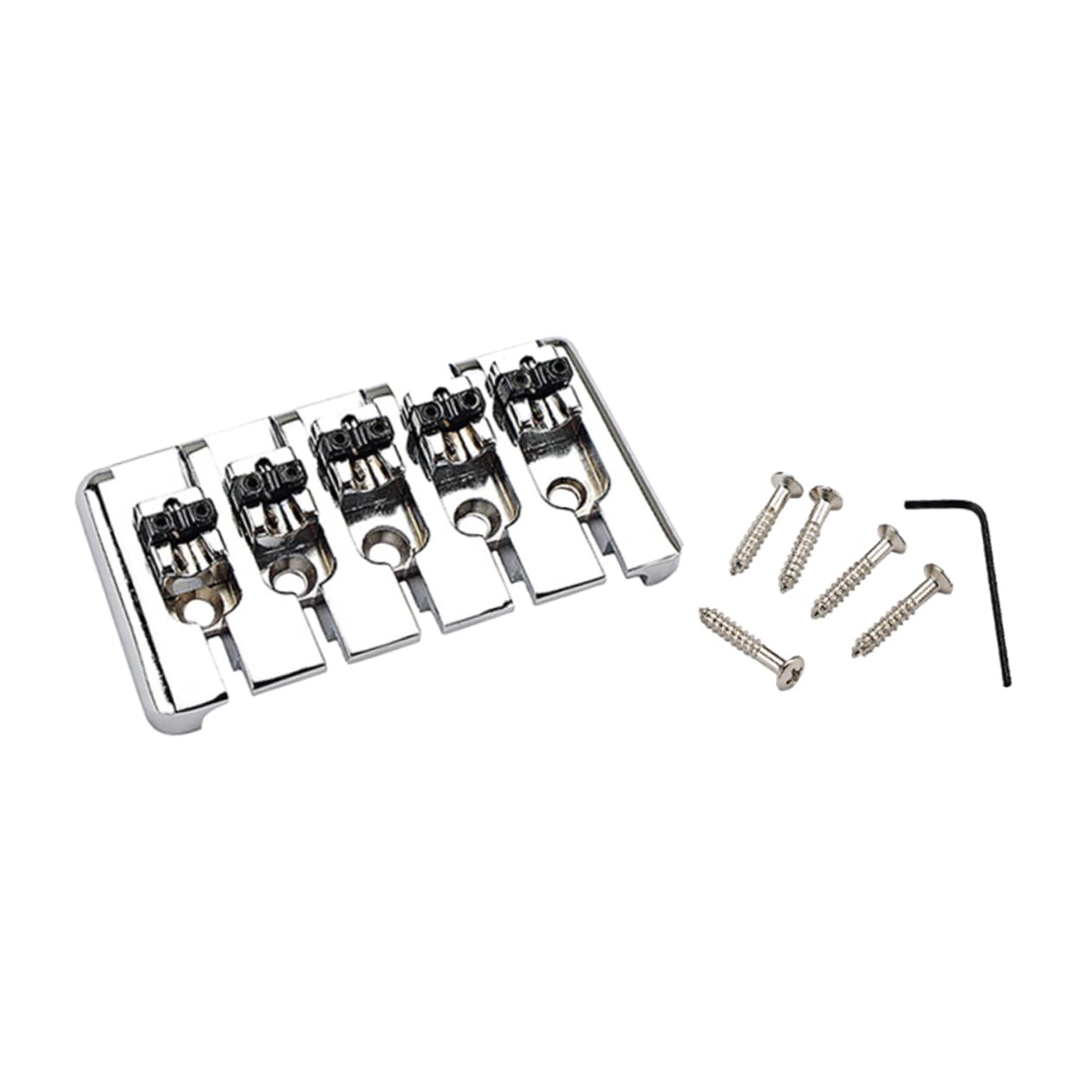 BESPORTBLE 1 Pc 5-string Metal Guitar Tailpiece Metal Bridge Tailpiece for Guitar Replacement for Old and Broken