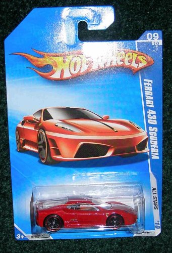 Hot Wheels 2010 All Stars Series 09/10 Red Ferrari 430 Scuderia