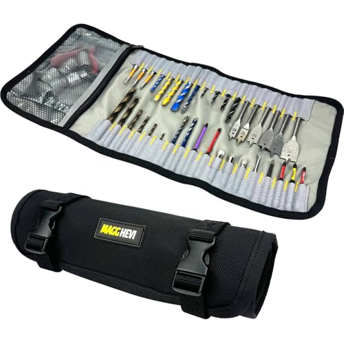 MAGGHEVI Nail & Screw Pouch with Belt Clip Tools Organizer Pouch Bag with Snap Spring Closure for Men Electrician Carpenter HVAC Tech Technician Handy Man Plumber and Contractor