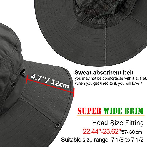 Cooltto Wide Brim Sun Hats With Waterproof Breathable For Fishing, Hiking, Camping #TOP3