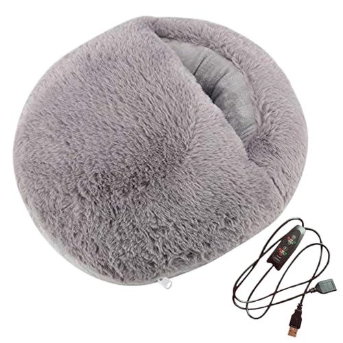 Chauffe-pieds chauffant électrique avec 3 niveaux de température et doublure amovible lavable