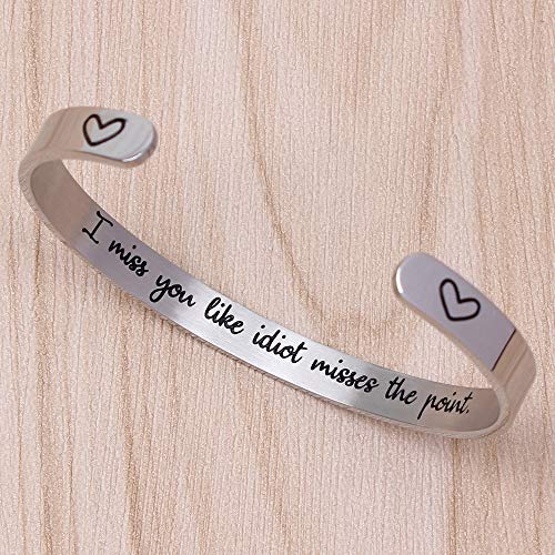 Btysun Bracelets for Women Mothers Day Bracelet Gifts from Daughter Inspirational Gifts for Women Graduation Gifts for Her Motivational Birthday Cuff Bangle Friendship Personalized Mantra Jewelry…