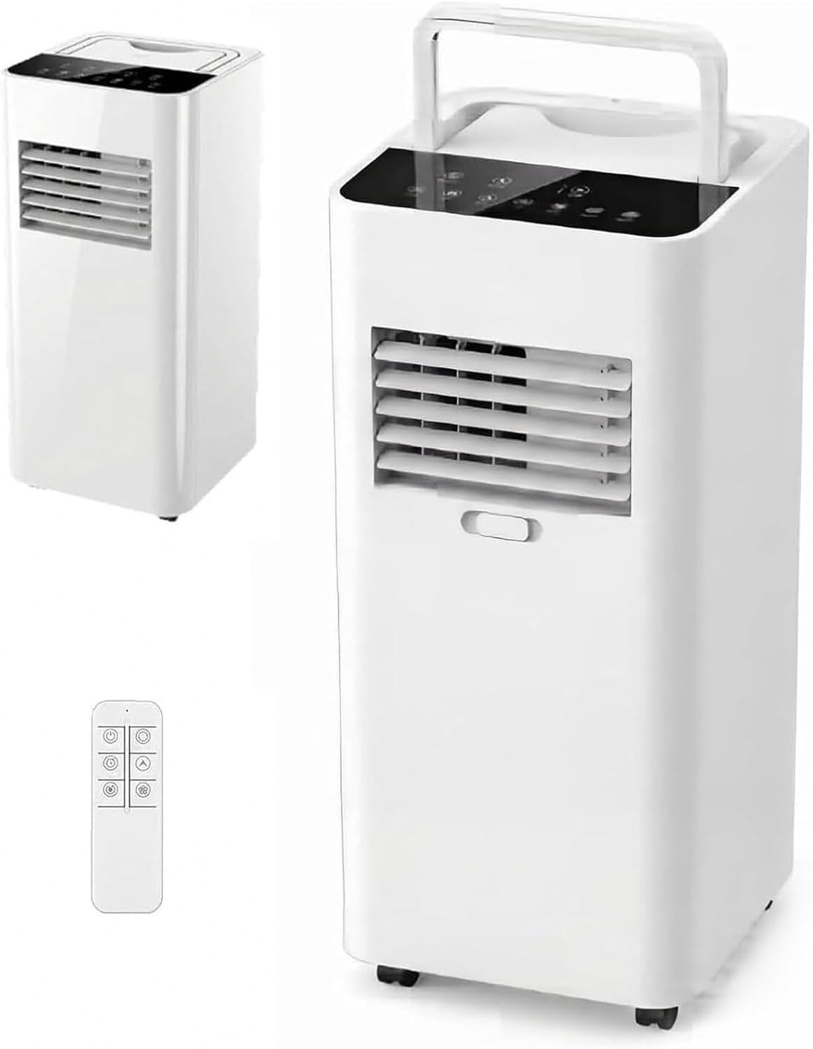 Aire Acondicionado Portátil 7000 BTU, Equipo 4-en-1 con Enfriamiento y Ventilador para Habitaciones