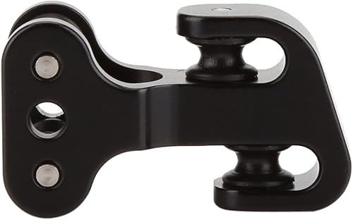 Miniatura 3 de Tiro con arco de aleación de aluminio, divisor de cable de arco para accesorios de arco compuesto Roller Glide (negro)