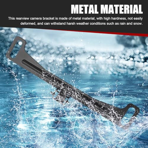 Image of Universal Car Rear View Camera License Plate Bracket, No-Drill Camera License Plate Bracket, Vehicle Backup License Plate Camera Mount Universal, Easy Installation, Rust-Resistant, Durable Design