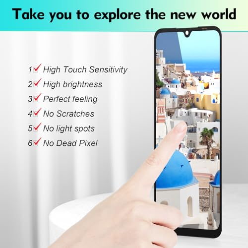 Image of Screen for Circket Icon Plus 2026 SN333C LCD Display Replacement for AT&T Verge 2 5G SN333A Incell Touch Screen Digitizer Assembly