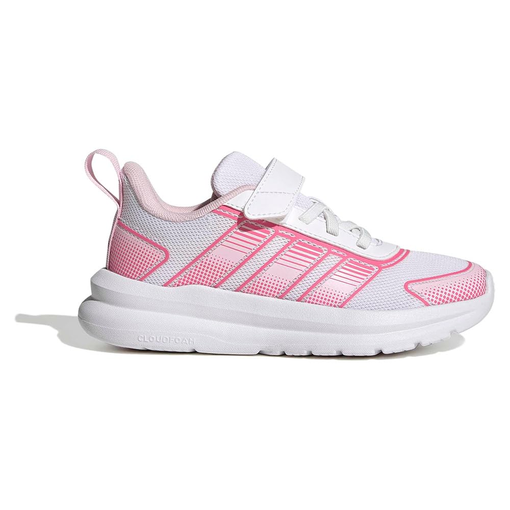 adidas Unisex Kids Tensaur Run 4.0 Children Shoes, FTWR White/Pink Fusion/Clear Pink, 13.5 UK Child