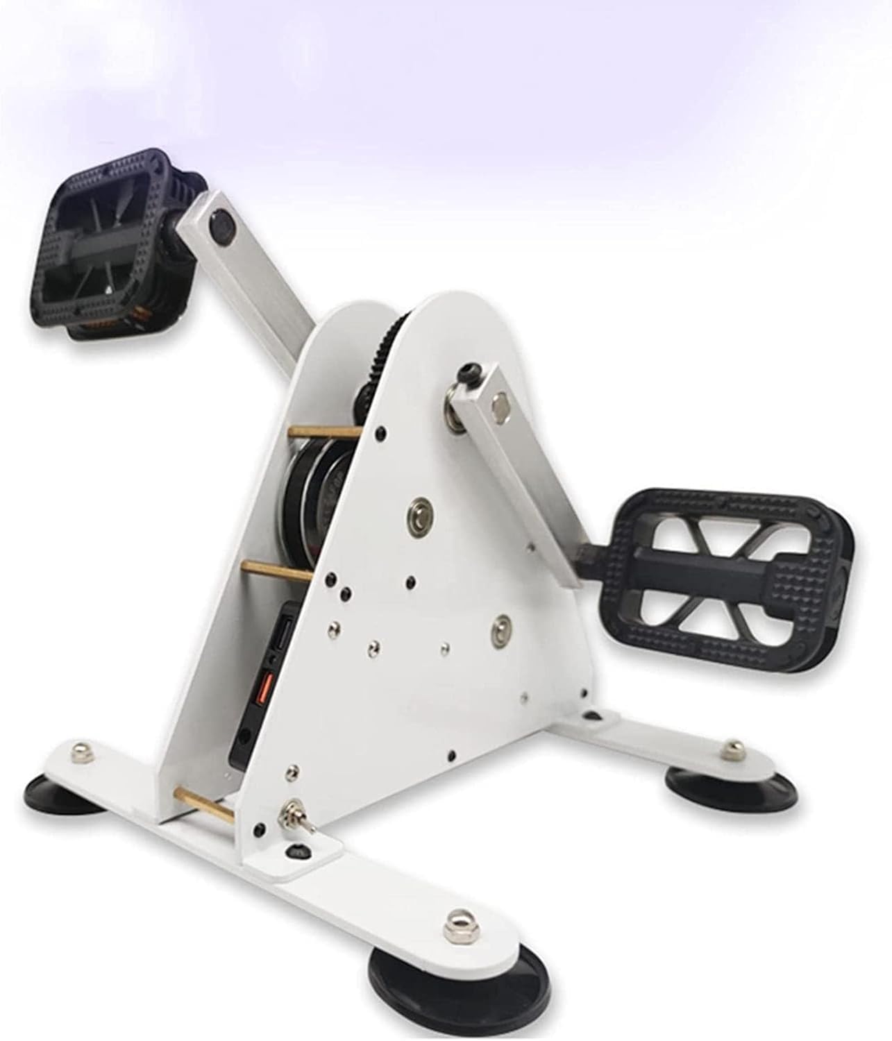 Generador de pedal portátil y generador de energía de manivela, 50 W/100 W para suministro de emergencia y camping, construcción duradera de metal con conducción silenciosa