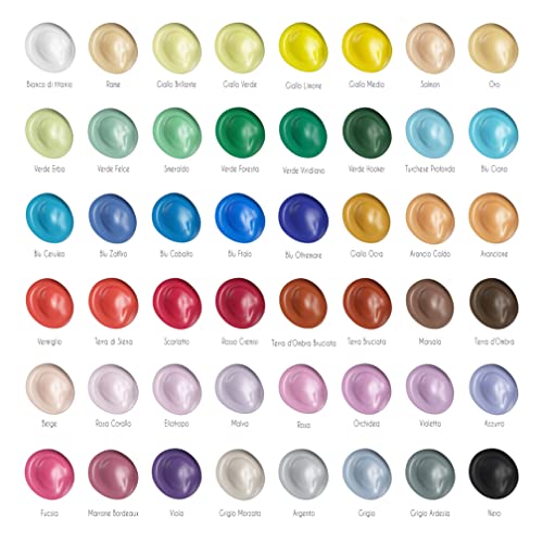 Zenacolor 48 Colori Ad Olio - 48 X 12Ml Kit Per Pittura Ad Olio - Qualità Superiore Per La Pittura Su Tela - Materiale Artistico Per Principianti, Adulti E Professionisti - 2
