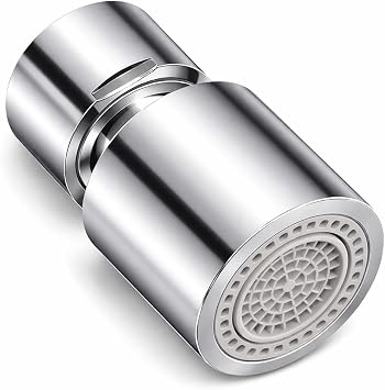 Universal Faucet Tap Aerator, 360  Swivel Tap Aerator, Dual Mode Faucet Extender and Tap Extender for Kitchen Sink, Water Saving Tap Sprayer Attachment for Kitchen Sink and Bathroom Use