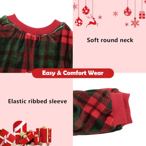 Image of CuteBone Small Dogs Outfit Soft Puppy Onesies Pjs Christmas Dog Pajamas Pet Coat Cat Apparel Comfy Doggie Jumpsuit Bodysuit for All Seasons P357L