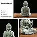fazhongfa Mini Buddha Statue 4.7 Inch Natural Stone Handmade Buddha Sculptures Creative Zen Garden Aquarium Fish Tank Decorations Home Decor to Friend Family Mom Father as Gift (Meditation)