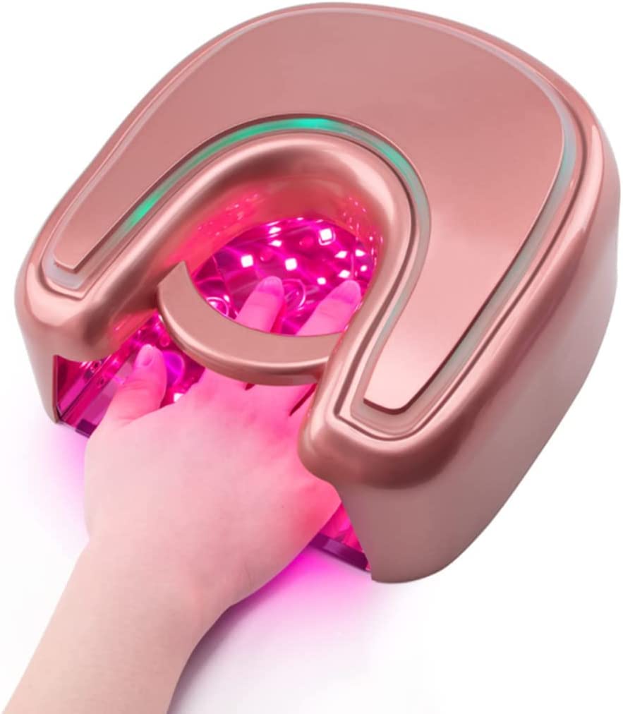 Lampada for Unghie Asciuga Unghie 48W Ricaricabile UV LED Asciuga Unghie Luce for Unghie in Gel Smalto for Unghie Manicure Lampada for Polimerizzazione Salone Professionale con 4 Sensore di Impostazio