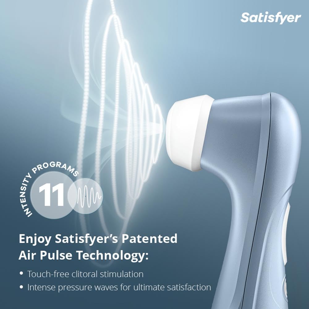 Satisfyer Pro 2 Vibrator Sex Toy | Adult Toys for Women | Suction and Clitoral Stimulation Vibrator | Vibrating Sexual Pleasure Device | Stimulation Vibrators | Female Wellness Tools | Woman Sextoy: Blue
