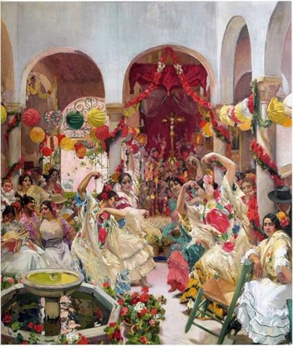 Póster de lienzo de Joaquín Sorolla Sevilla la danza para dar vida a paredes vacías
