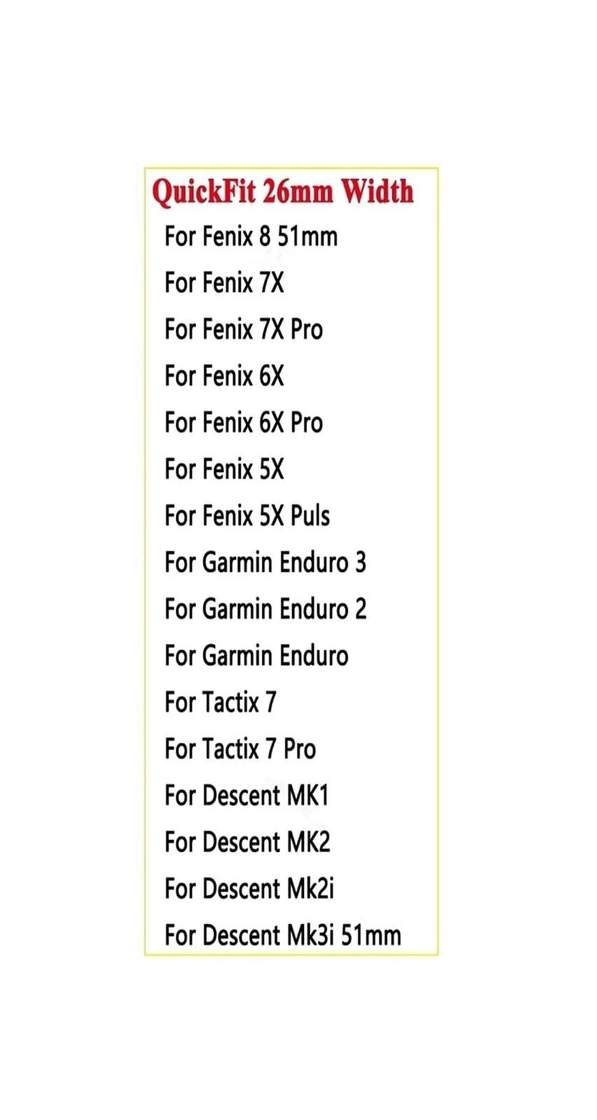 Pasek tytanowy 26mm for Garmin Enduro 3 2 Fenix ​​8 7X Pro 51mm 6X Band for Garmin Tactix 7 7Pro, metalowy, silikonowy pasek do zegarka