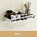 Kitchen shelf Wielofunkcyjna kuchenka mikrofalowa piekarnik stojak do przechowywania stal nierdzewna naścienna stojak na przyprawy wielofunkcyjny hak do kuchni łazienki LINGZHIGAN (rozmiar: 40 cm)