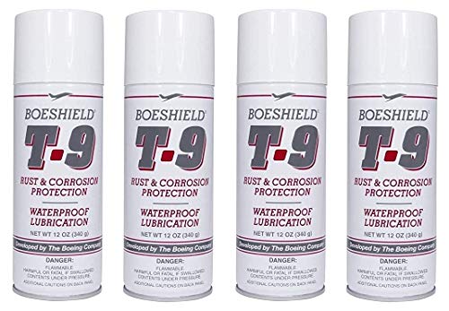 Boeshield T-9 Rust & Corrosion Protection/Inhibitor and Waterproof Lubrication 12 oz. (4 Pack)