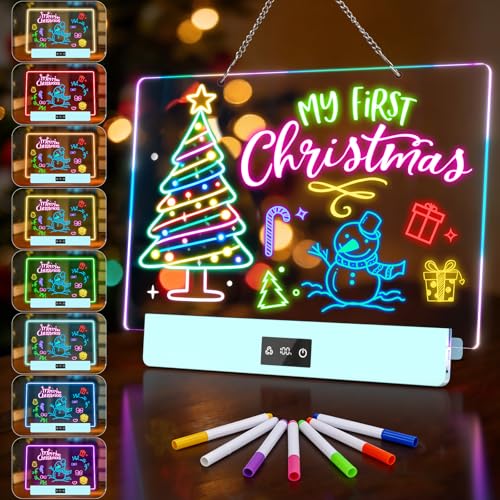Amazon.co.jp: Beedove ledお絵描きボード 8RGB発光 6段階明るさ 日本