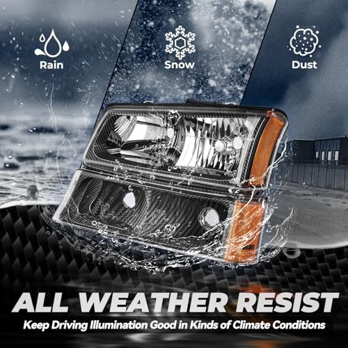 Image of Auto Dynasty Headlights for 2003-2007 Chevy Silverado Avalanche 1500 2500