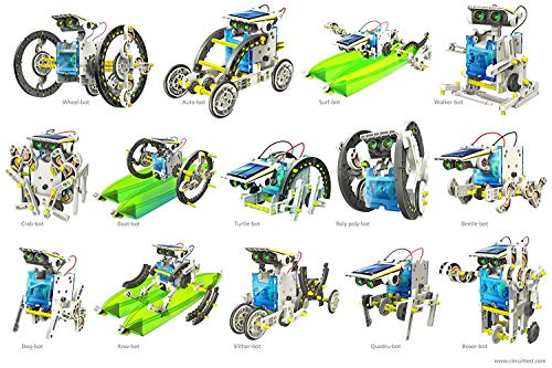 Sevriza Toys for 5-10 Year Old Boys and Girls, 13-in-1 Education Solar Robot Toys Solar & 13 in 1 Magnetic Family Board Game. 3