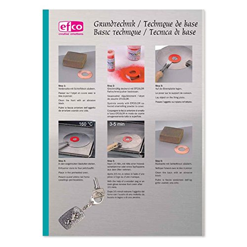 Polvere per smaltatura Efcolor Rosa Antico x10ml