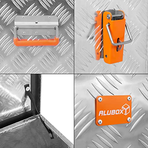 alubox Werkzeugkiste Riffelblech ABX-RL48 Aluminium 1,5mm Werkzeugkiste leicht und robust 48 Liter