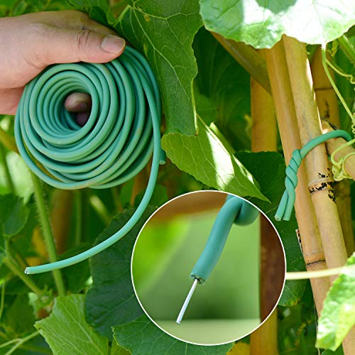 Ydsl Soft Plant Tie, Garden Wire Tie For Plants Heavy Duty Reusable Plant Twist Ties For Gardening Home Office (Green, 32.8 Feet) #TOP2