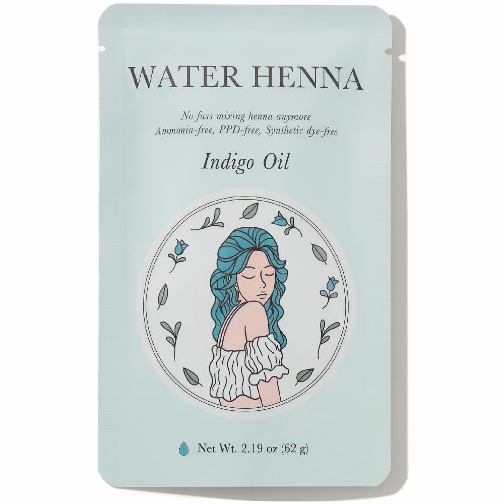 Korean Indigo Hair Dye 1 Sets 4.4 fl oz (130g) - 30 min and Easy Application, PPD-free, Synthetic dye-free liquid Formula, Made in Korea,