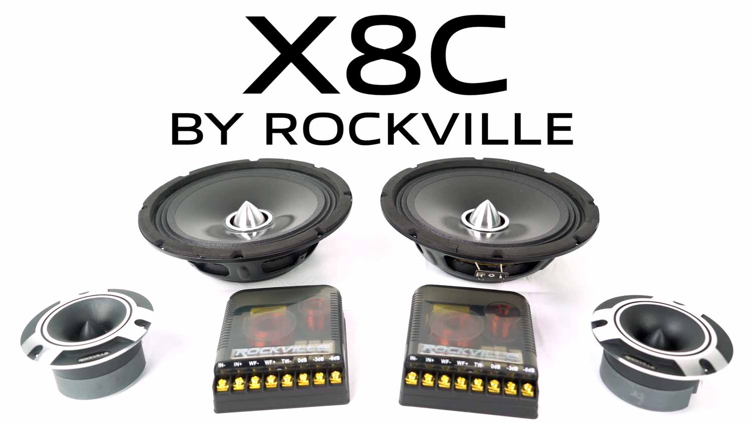 6.5 Speakers Rockville X6.5C Component Speakers - 2 Pairs (4 Speakers) 6.5" 1000W RMS Competition Set 6 1 2 Component Speakers - Foto 4