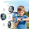 Kids Smart Watch，4G Smartwatch with GPS，800mAh Battery, Video Calls, SOS，LED Flashlight，Classroom Mode,Games,Camera, IP68 Waterproof，Kids Watch for Boys Girls Toys Birthday Gifts for 4-12 Years Old
