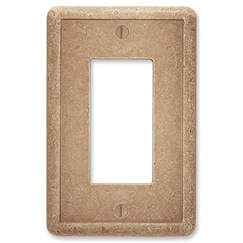 Single Rocker - Noche Light Switch Cover Cast Stone Textured Outlet Cover Wall