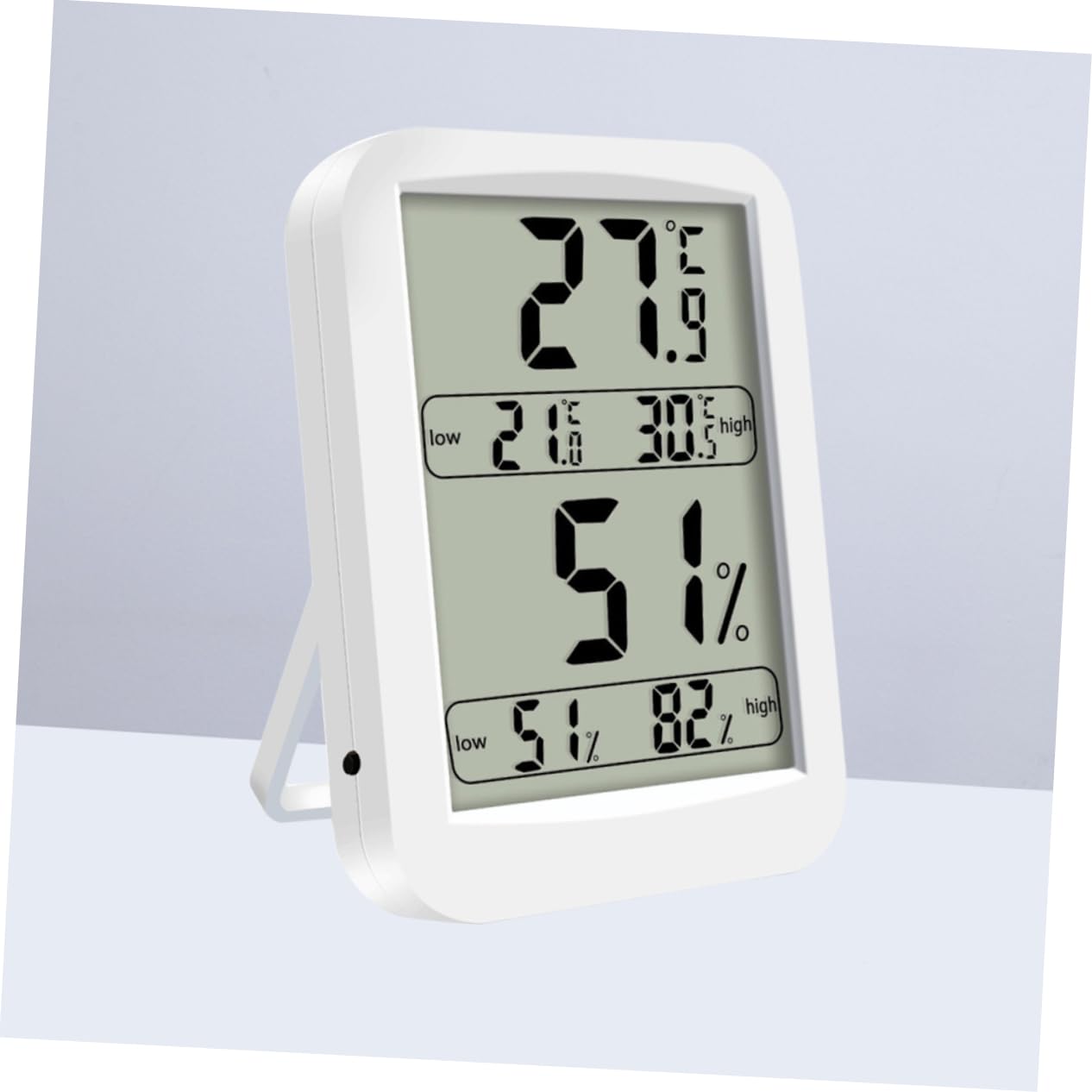 Sosoport 3 Pezzi Termometro Igrometro da Display Batteria Registrazioni Accurate Max/min per Casa Ufficio