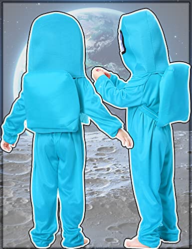 Disfraz Astronauta Niño 3-10 Años Azul y Rojo miniatura 3