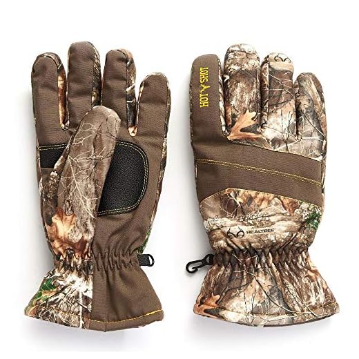 Hot Shot Men’s Camo Defender Glove – Realtree Edge Outdoor Hunting Camouflage